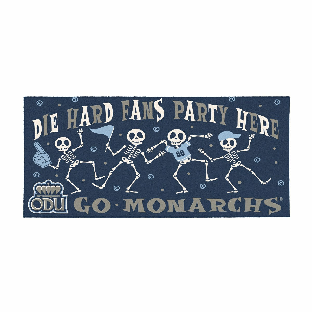 Old Dominion University Flocked Coir Halloween Sassafras Switch Mat, 2, Collegiate