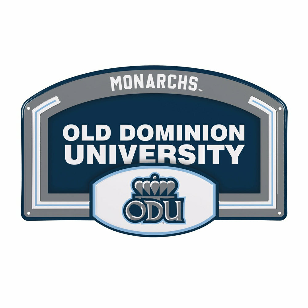Old Dominion University USA Embossed Steel Wall Sign, 11" x 17", Collegiate, Home