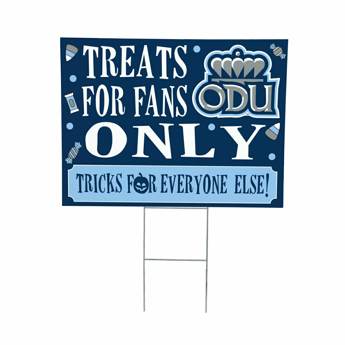 Old Dominion University Yard Sign, Halloween Treats for Fans, Collegiate, Home