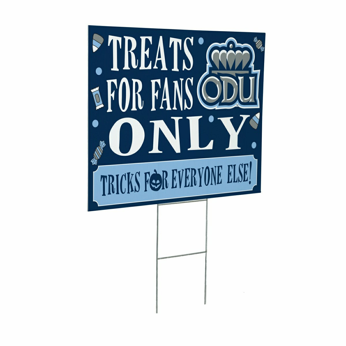 Old Dominion University Yard Sign, Halloween Treats for Fans, Collegiate, Home