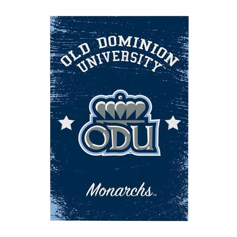 Old Dominion University Wood Wall Sign, 16x24, Collegiate, Home