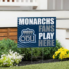 Old Dominion University Coroplast Yard Sign "Fans Play Here", Collegiate, Home