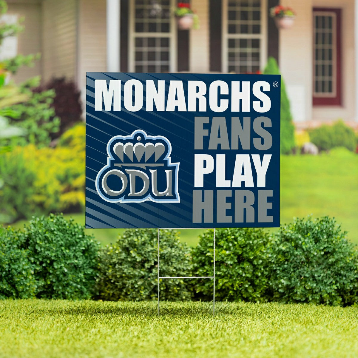 Old Dominion University Coroplast Yard Sign "Fans Play Here", Collegiate, Home