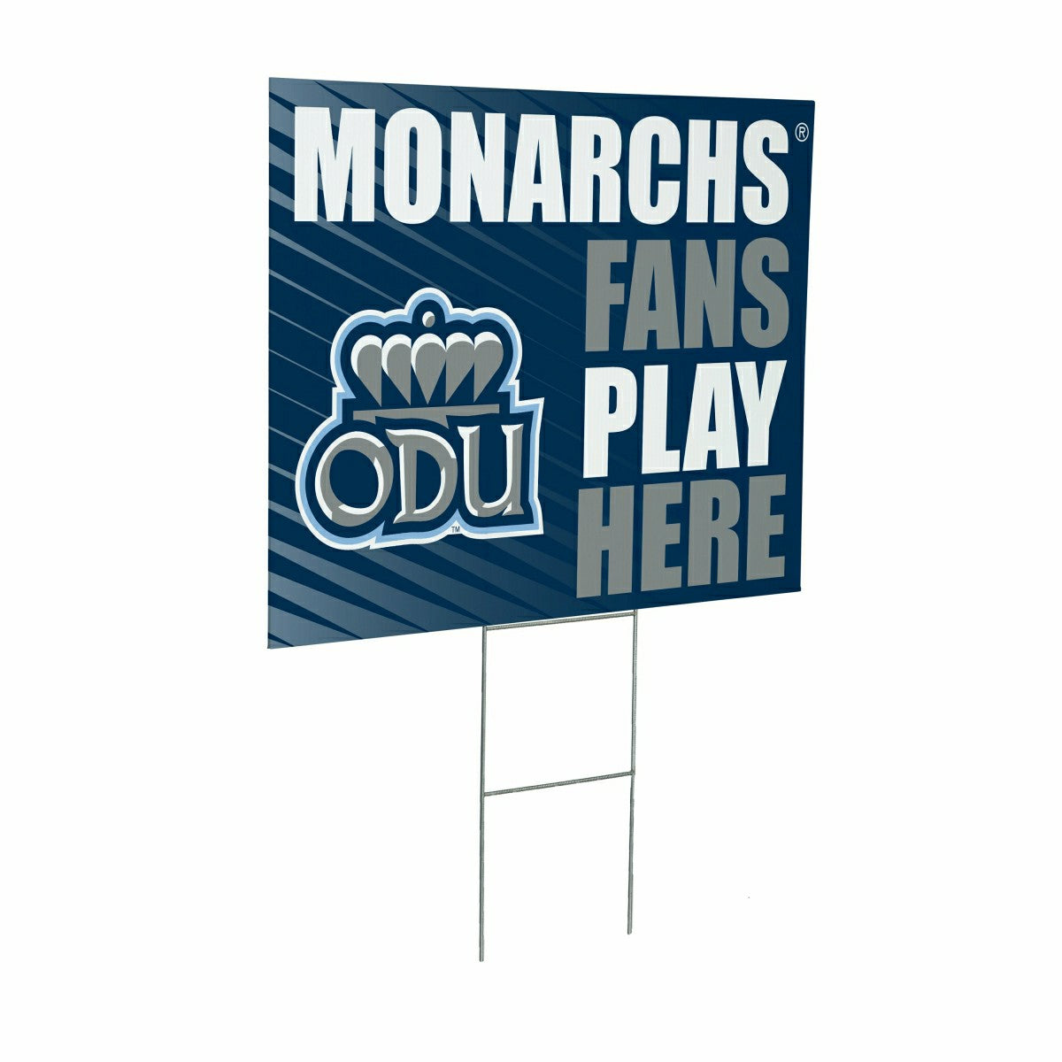 Old Dominion University Coroplast Yard Sign "Fans Play Here", Collegiate, Home