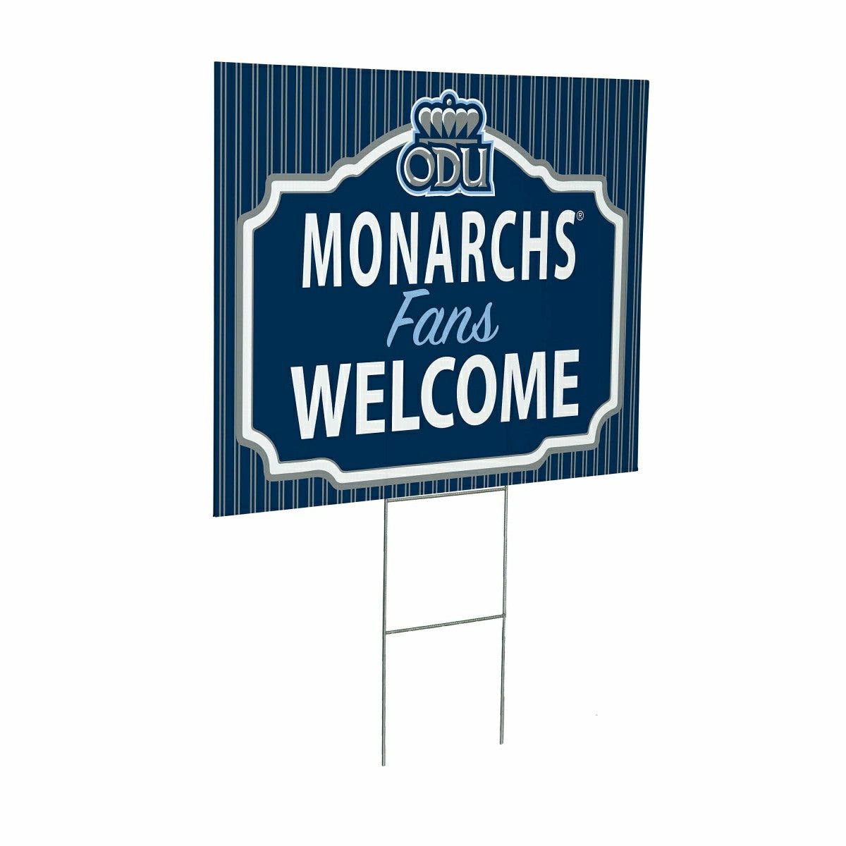 Old Dominion University Coroplast Yard Sign, "Fans Welcome", Collegiate, Home