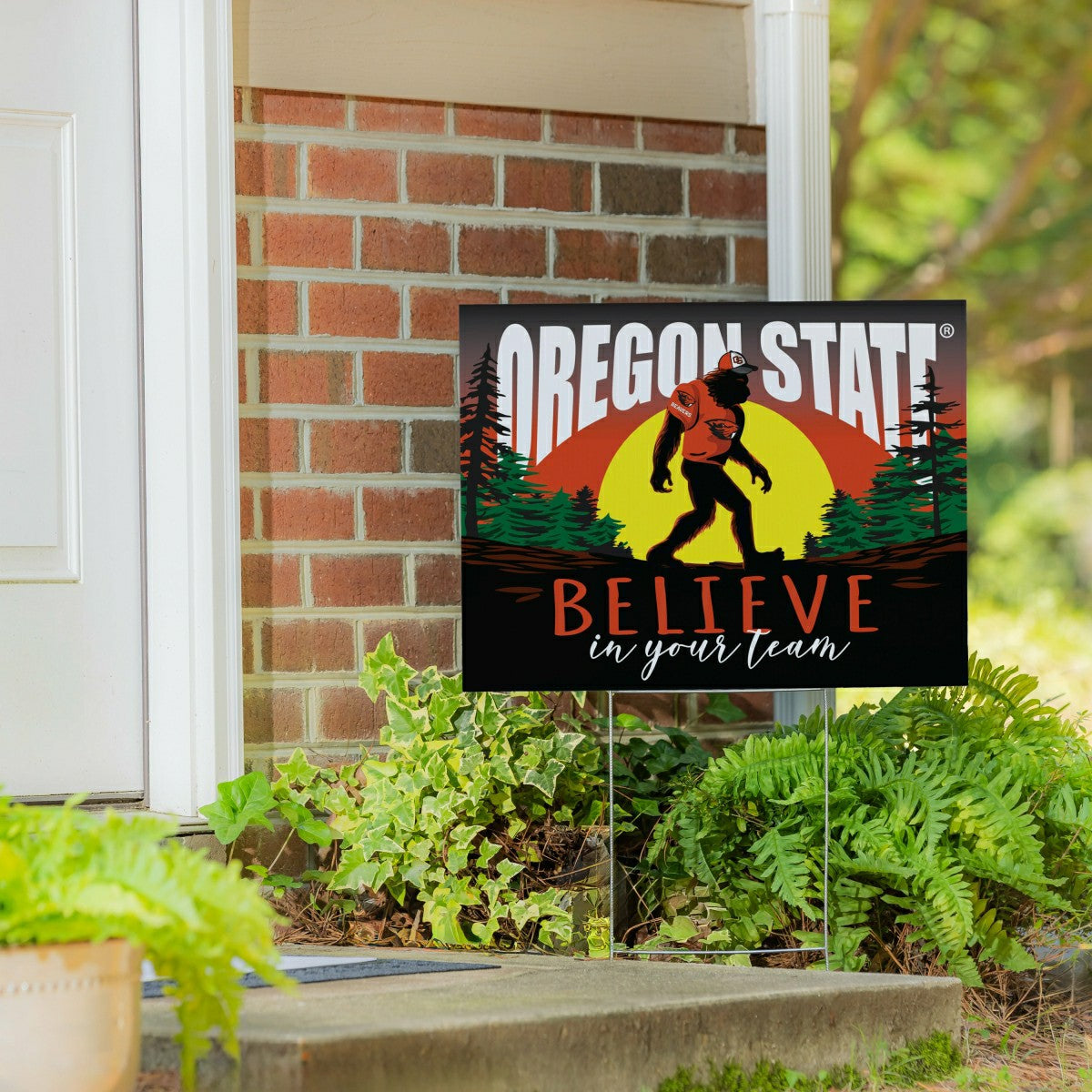 Oregon State University Yard Sign, Bigfoot, Collegiate, Home