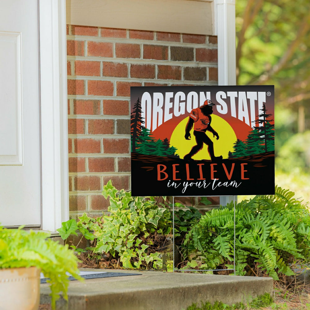 Oregon State University Yard Sign, Bigfoot, Collegiate, Home