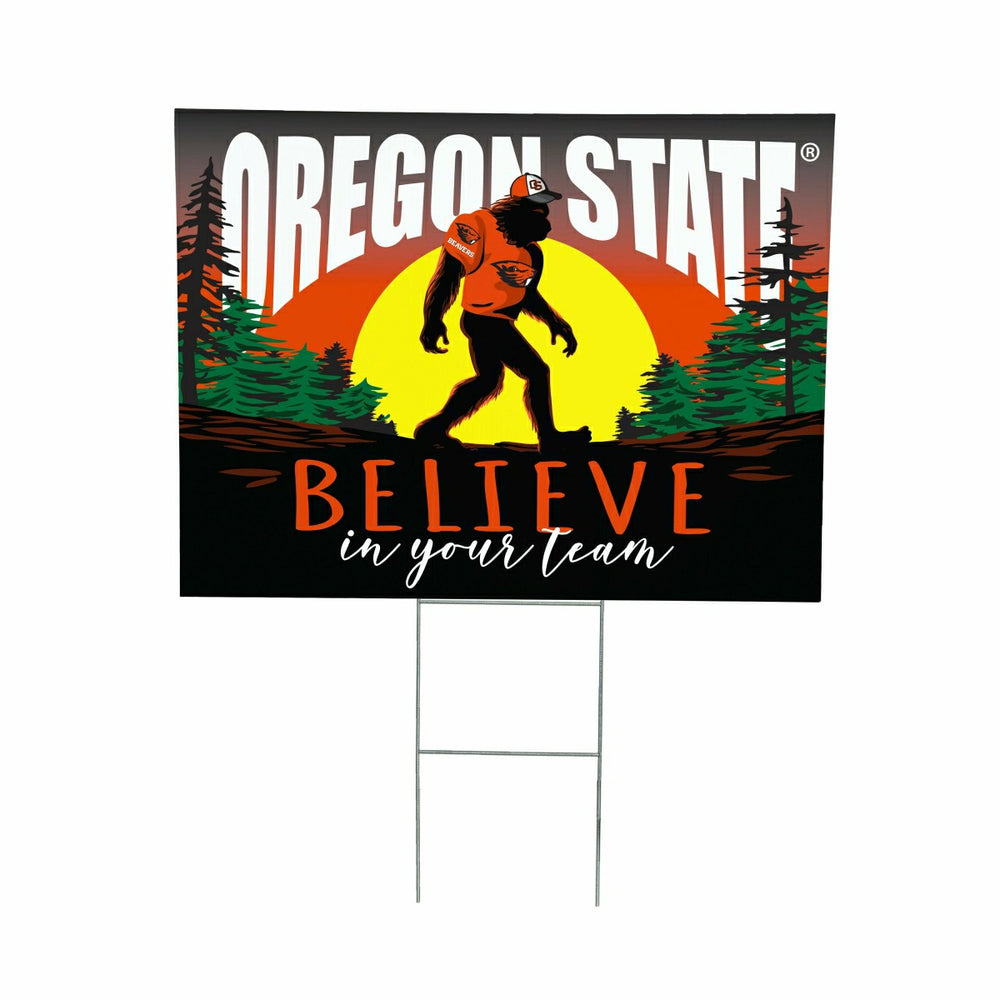 Oregon State University Yard Sign, Bigfoot, Collegiate, Home