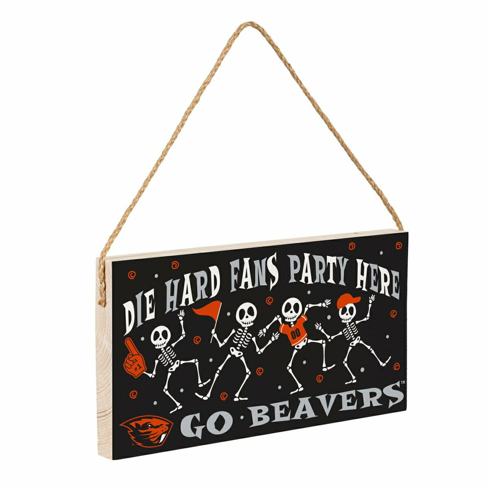 Oregon State University Halloween Wood Wall Sign, 6x11, Collegiate, Home