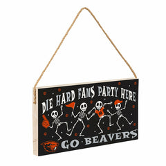 Oregon State University Halloween Wood Wall Sign, 6x11, Collegiate, Home