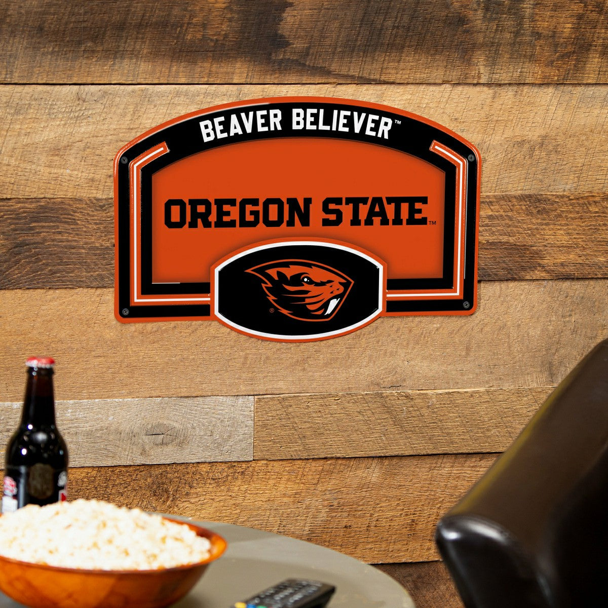 Oregon State University USA Embossed Steel Wall Sign, 11" x 17", Collegiate, Home