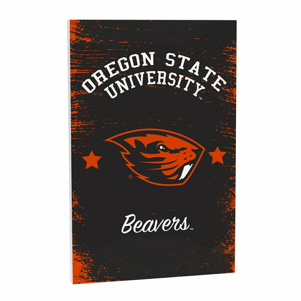 Oregon State University Wood Wall Sign, 16x24, Collegiate, Home
