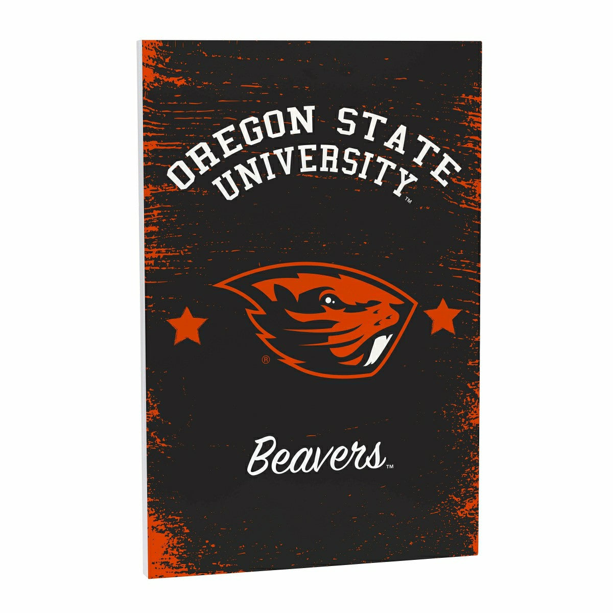 Oregon State University Wood Wall Sign, 16x24, Collegiate, Home