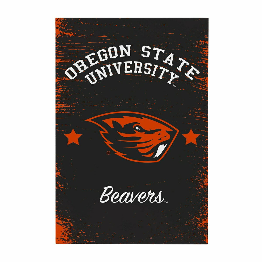 Oregon State University Wood Wall Sign, 16x24, Collegiate, Home