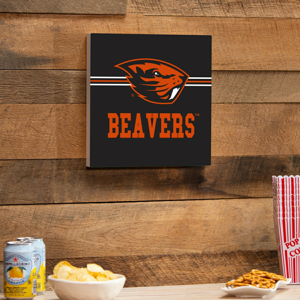 Oregon State University Wood Wall Sign, 12x12, Collegiate, Home