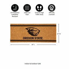 Oregon State University Extra Large One Color Coir Mat, 60"x24", Collegiate