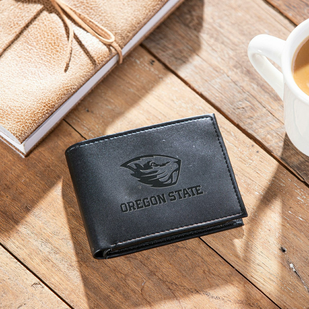 Oregon State University, Bi-Fold Wallet, Black, Collegiate, Home