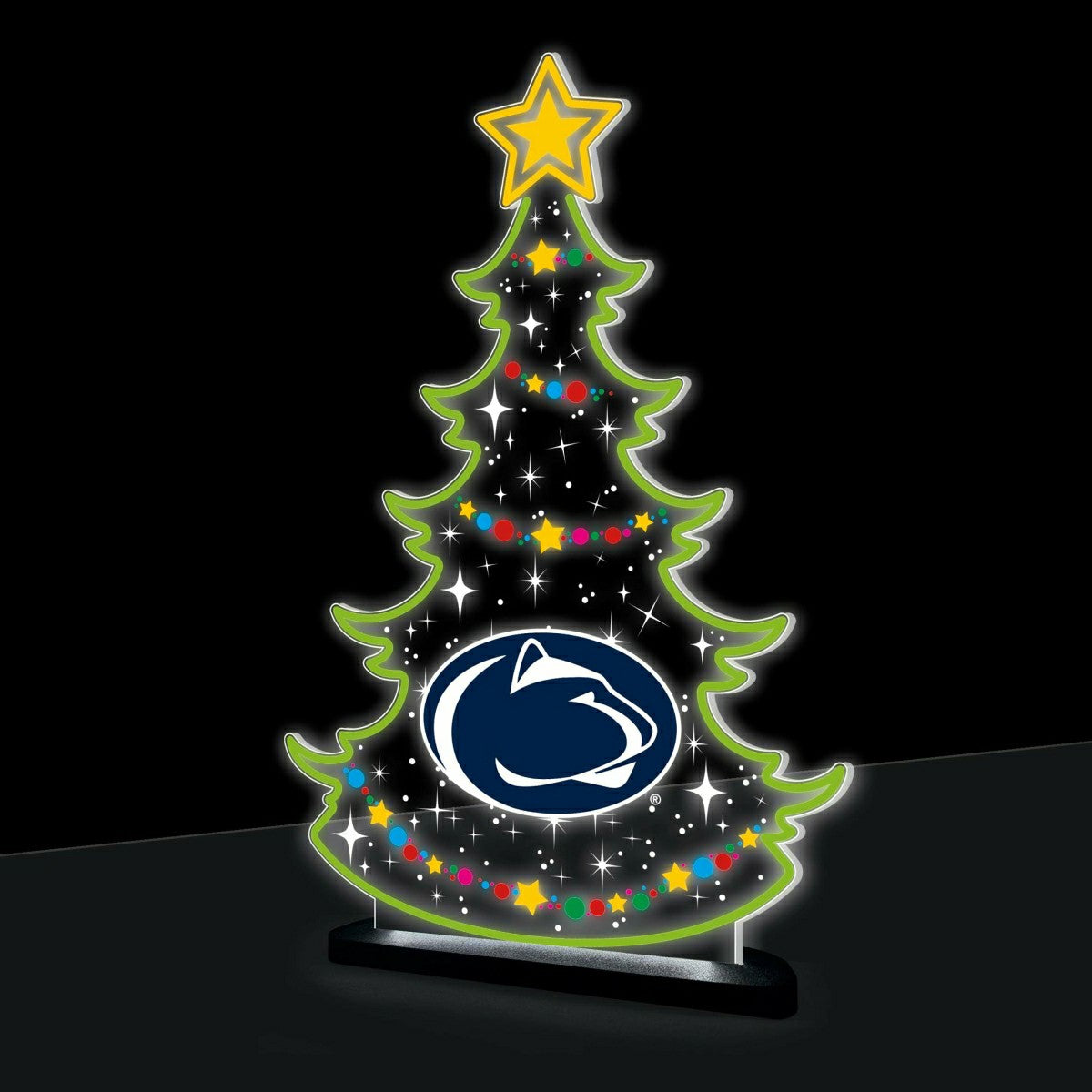 Penn State College Holiday Tree Desklite LED Decor, Collegiate, Home