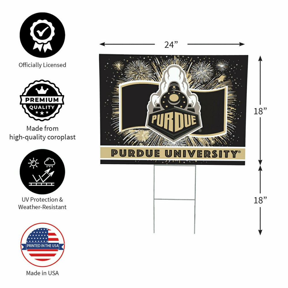 Purdue University Yard Sign, Patriotic, Collegiate, Home