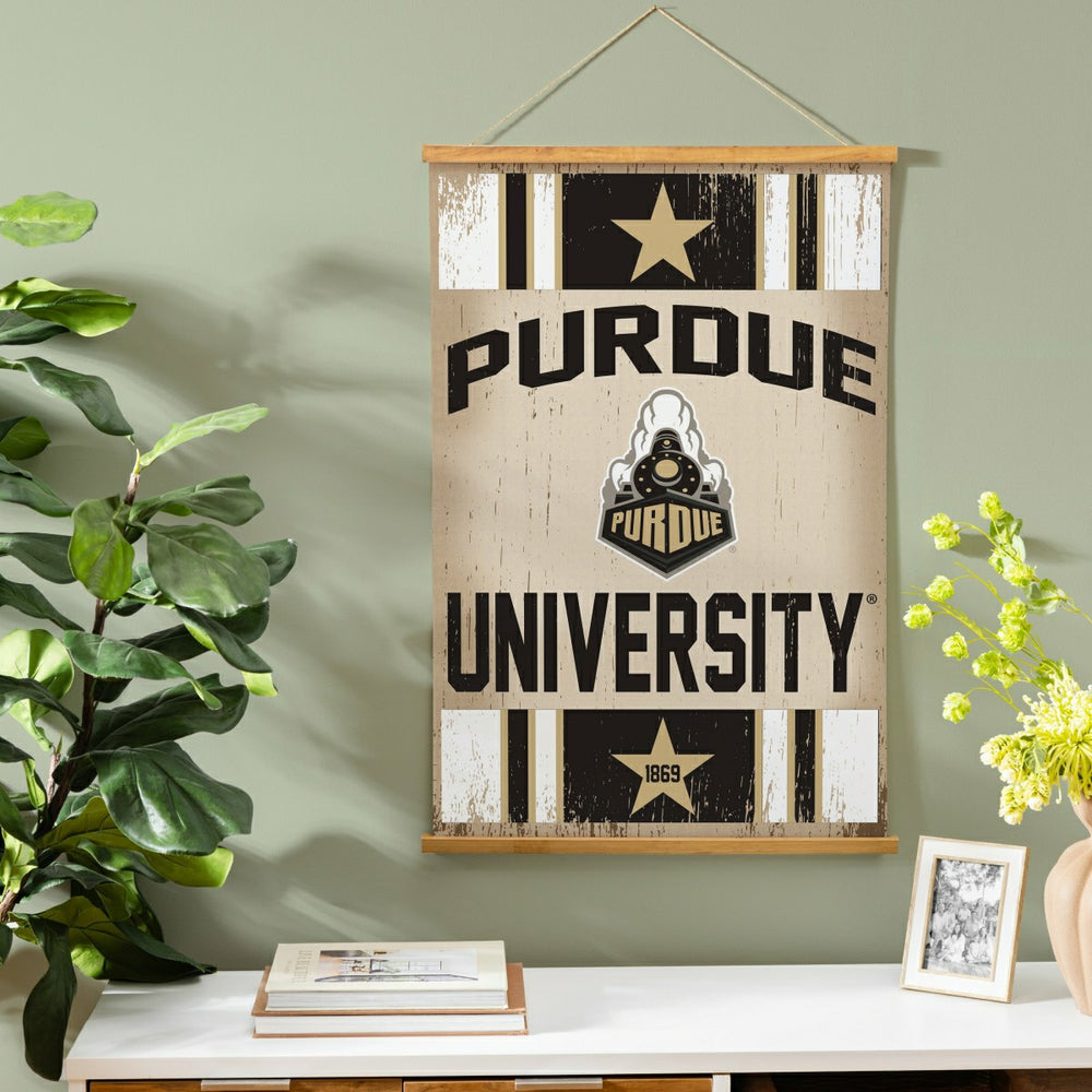 Purdue University, Canvas Wall Tapestry, Medium, 36x24, Collegiate, Home