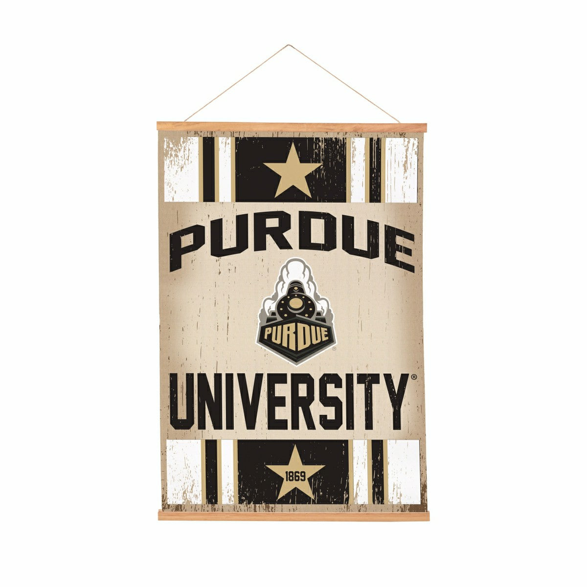 Purdue University, Canvas Wall Tapestry, Medium, 36x24, Collegiate, Home