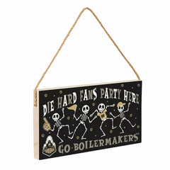 Purdue University Halloween Wood Wall Sign, 6x11, Collegiate, Home
