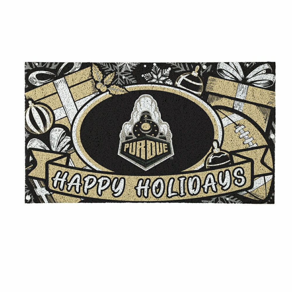 Purdue University Holiday PVC Mat, 28"x16", Collegiate