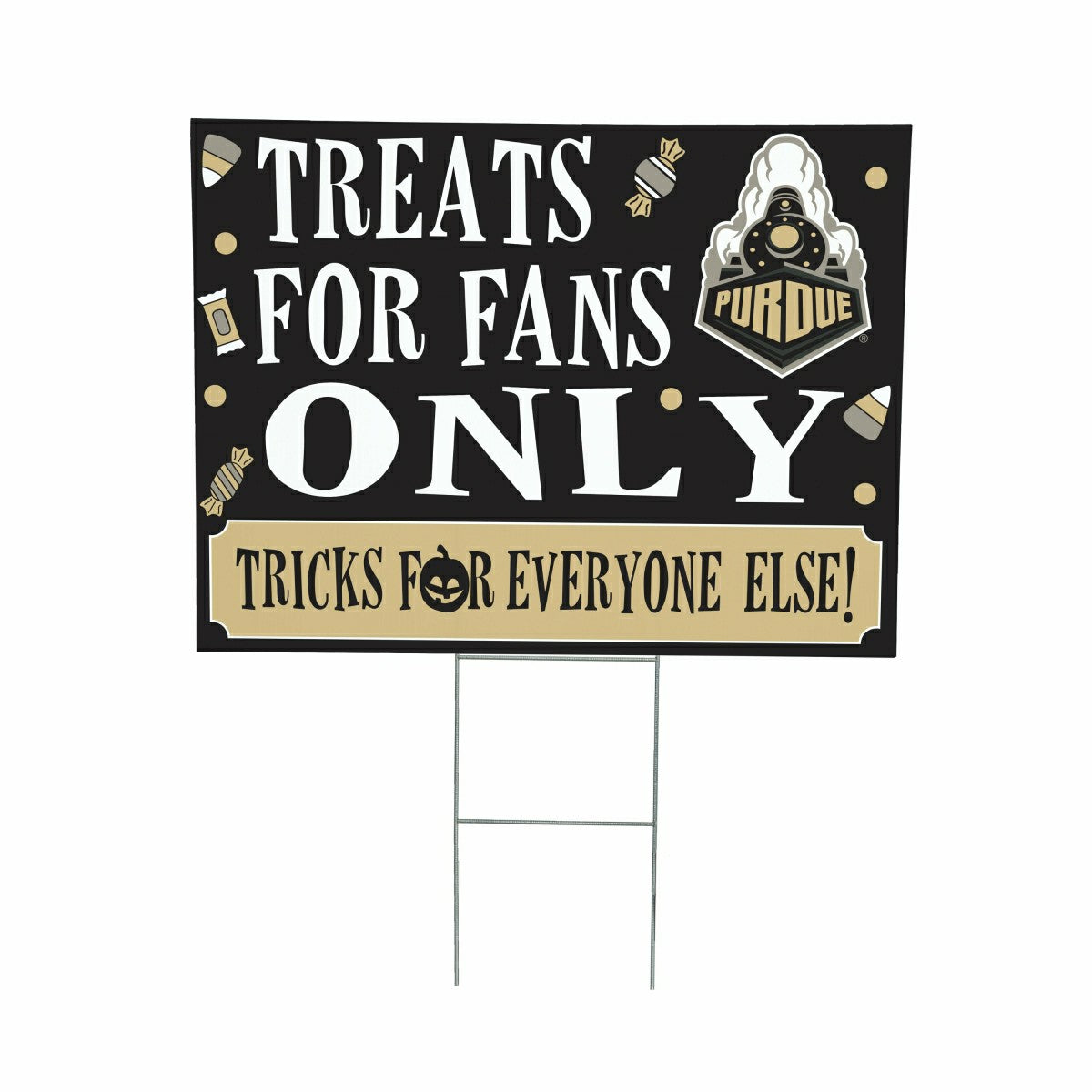 Purdue University Halloween PVC Mat, 28"x16", Collegiate