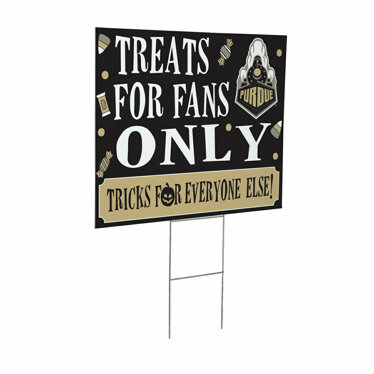 Purdue University Halloween PVC Mat, 28"x16", Collegiate
