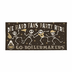 Purdue University Flocked Coir Halloween Sassafras Switch Mat, 22"x10", Collegiate