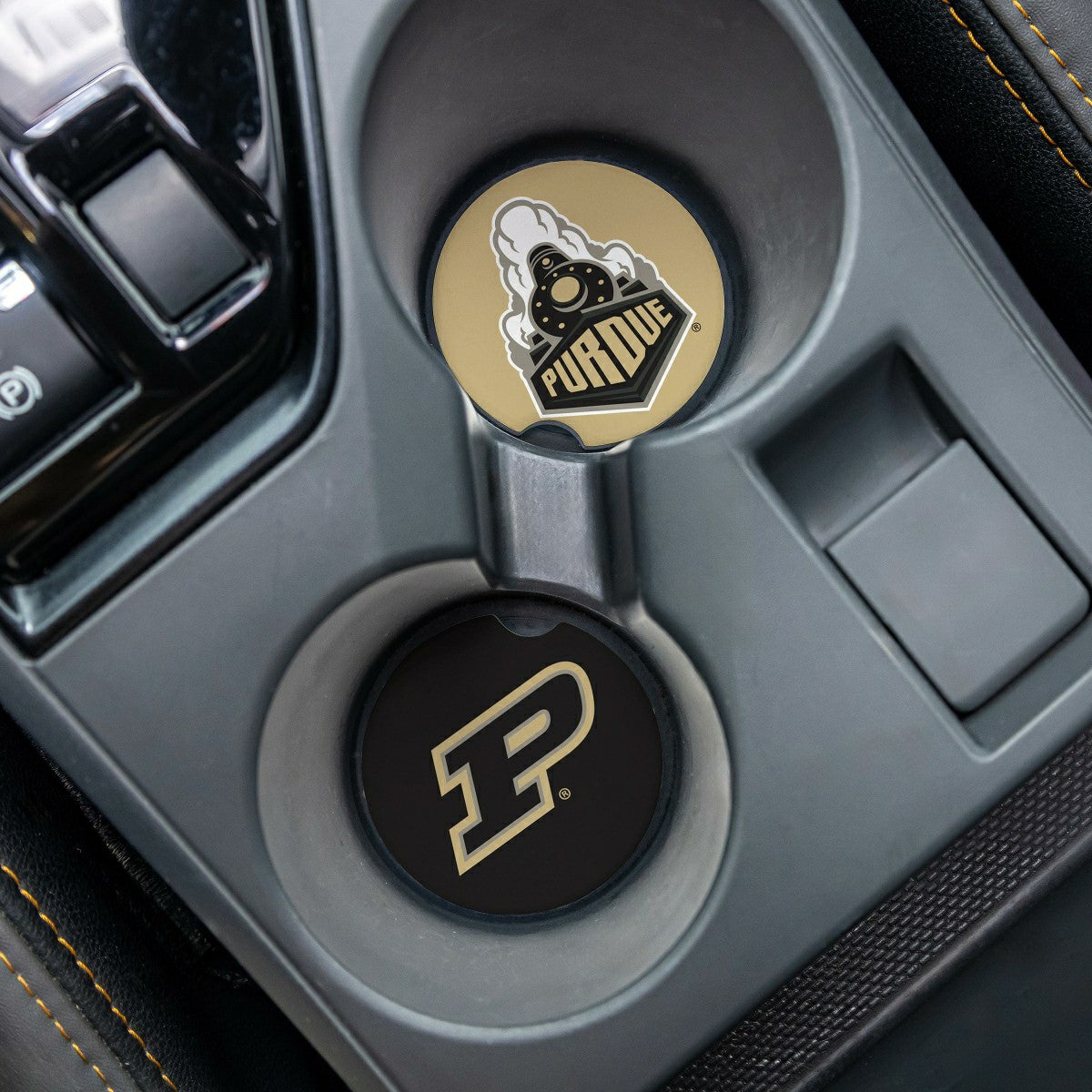 Purdue University Car Coaster Set, 2pc, Collegiate, Home