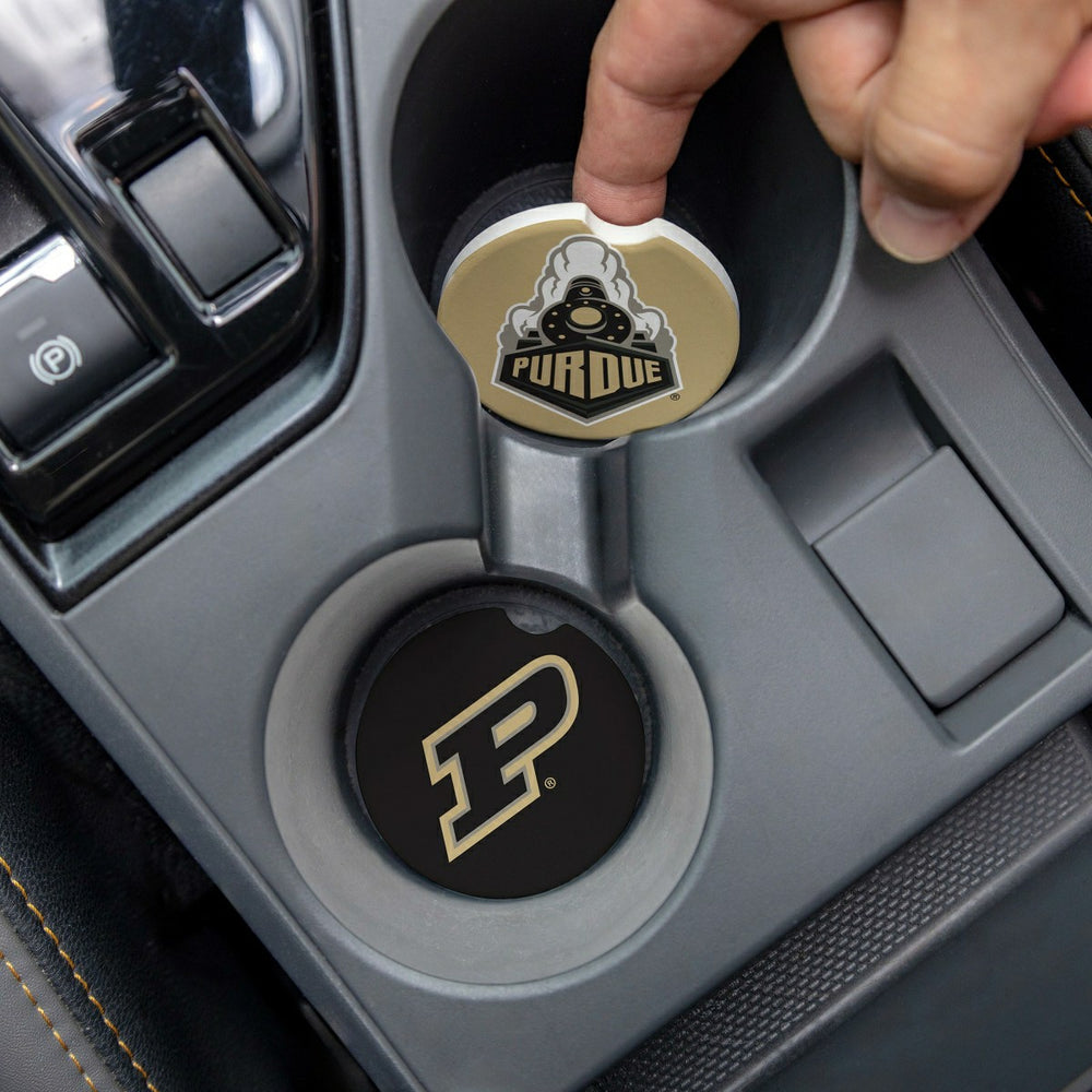 Purdue University Car Coaster Set, 2pc, Collegiate, Home