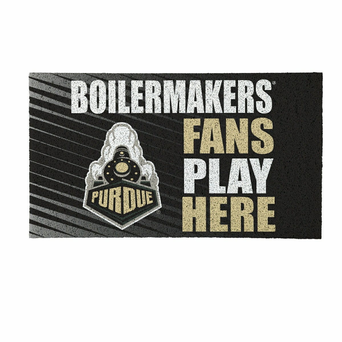Purdue University Fan Mat, 28"x16", Collegiate