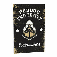 Purdue University Wood Wall Sign, 16x24, Collegiate, Home