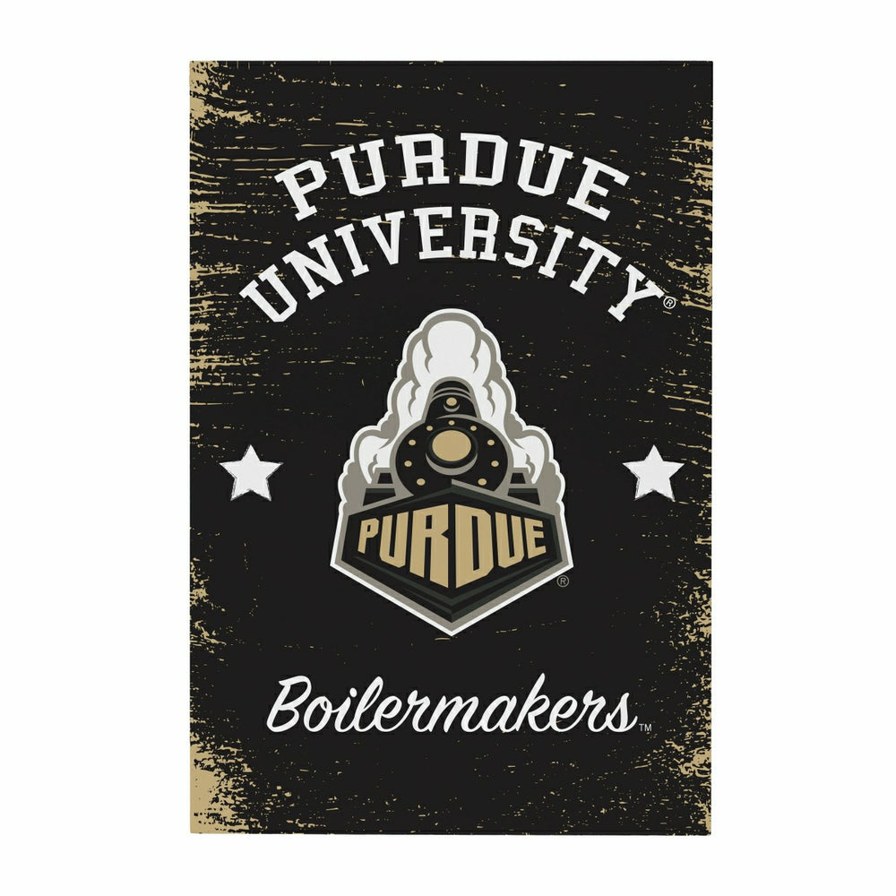 Purdue University Wood Wall Sign, 16x24, Collegiate, Home