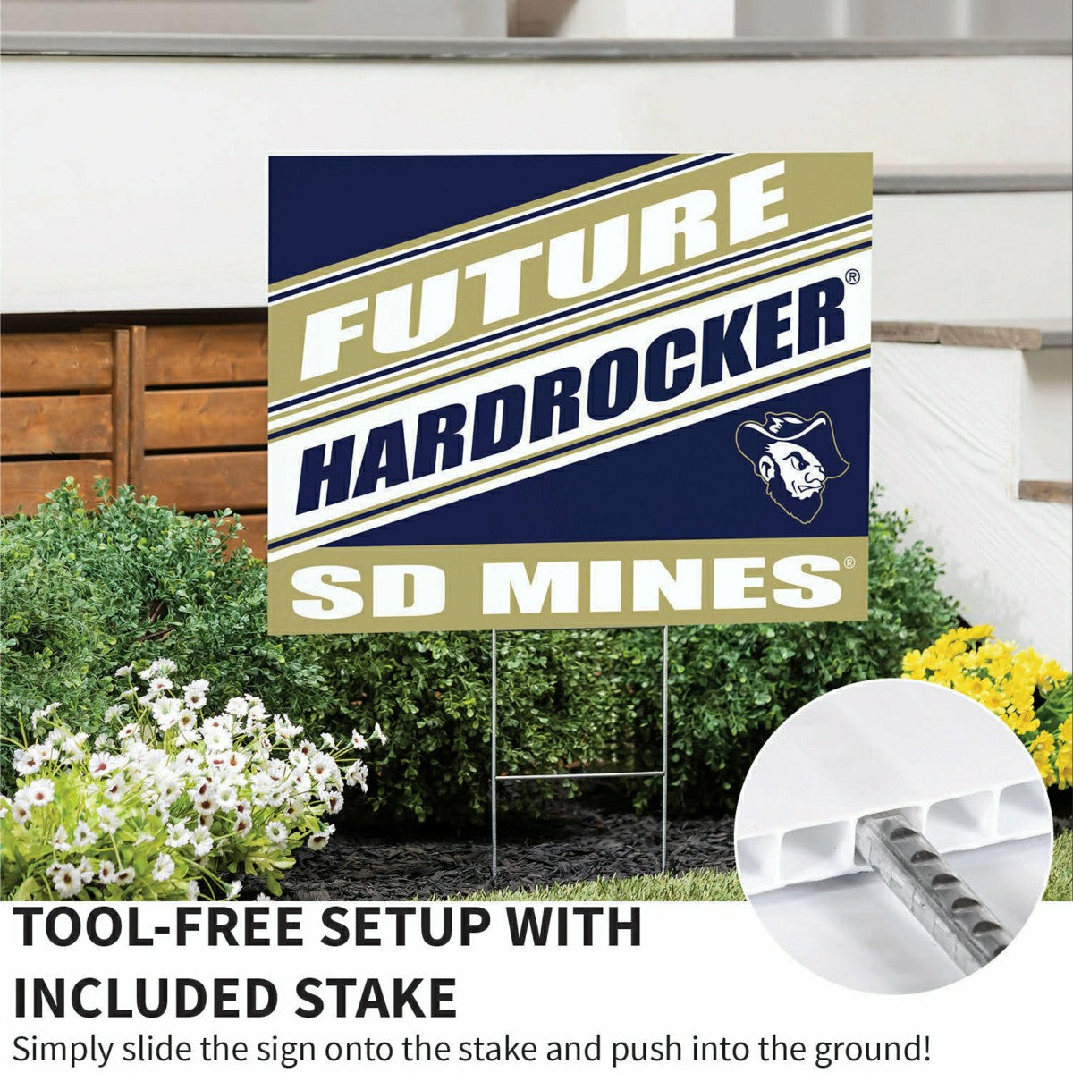 South Dakota School of Mines & Technology Coroplast Yard Sign, Future , Collegiate, Home