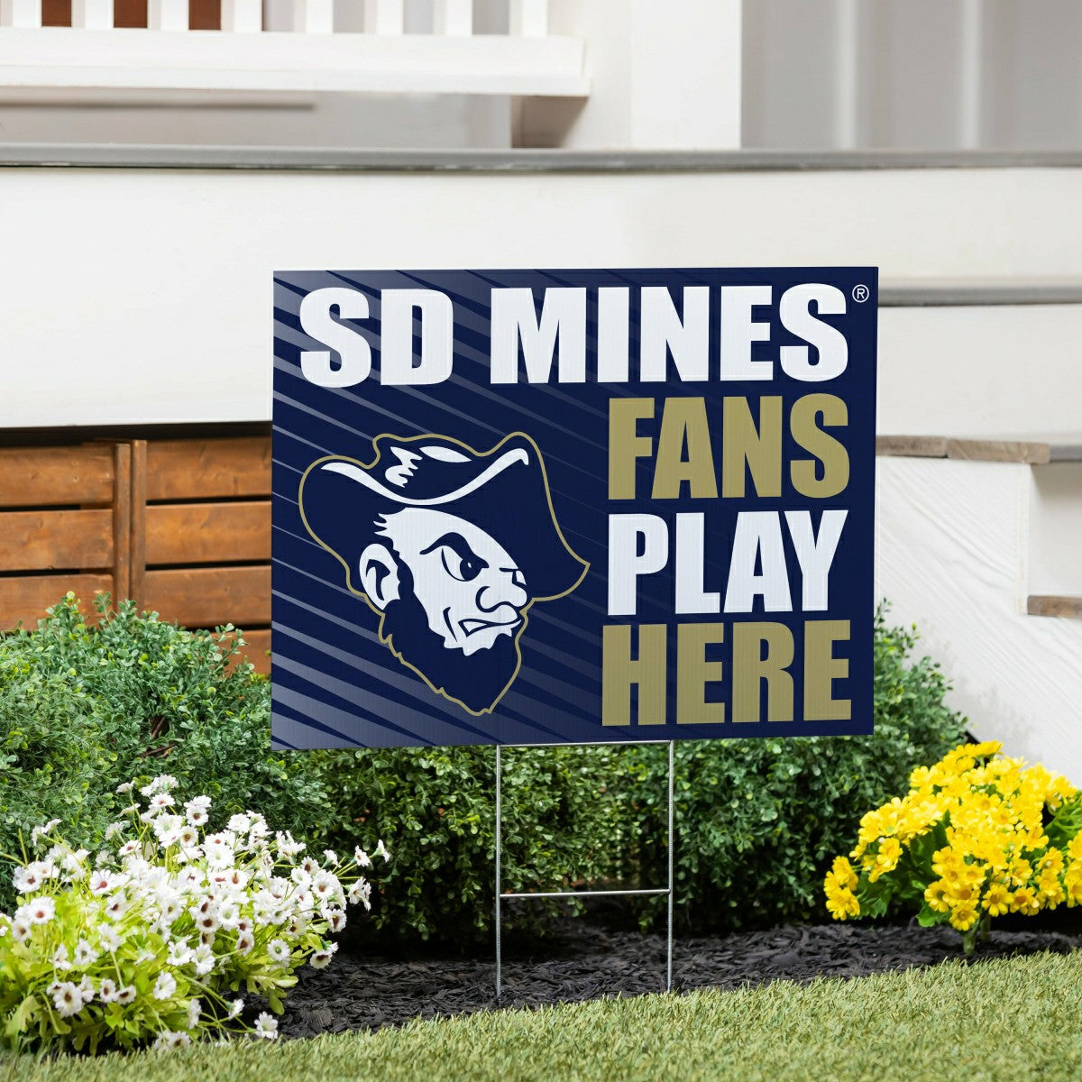 South Dakota School of Mines & Technology Coroplast Yard Sign "Fans Pl, Collegiate, Home