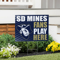 South Dakota School of Mines & Technology Coroplast Yard Sign "Fans Pl, Collegiate, Home