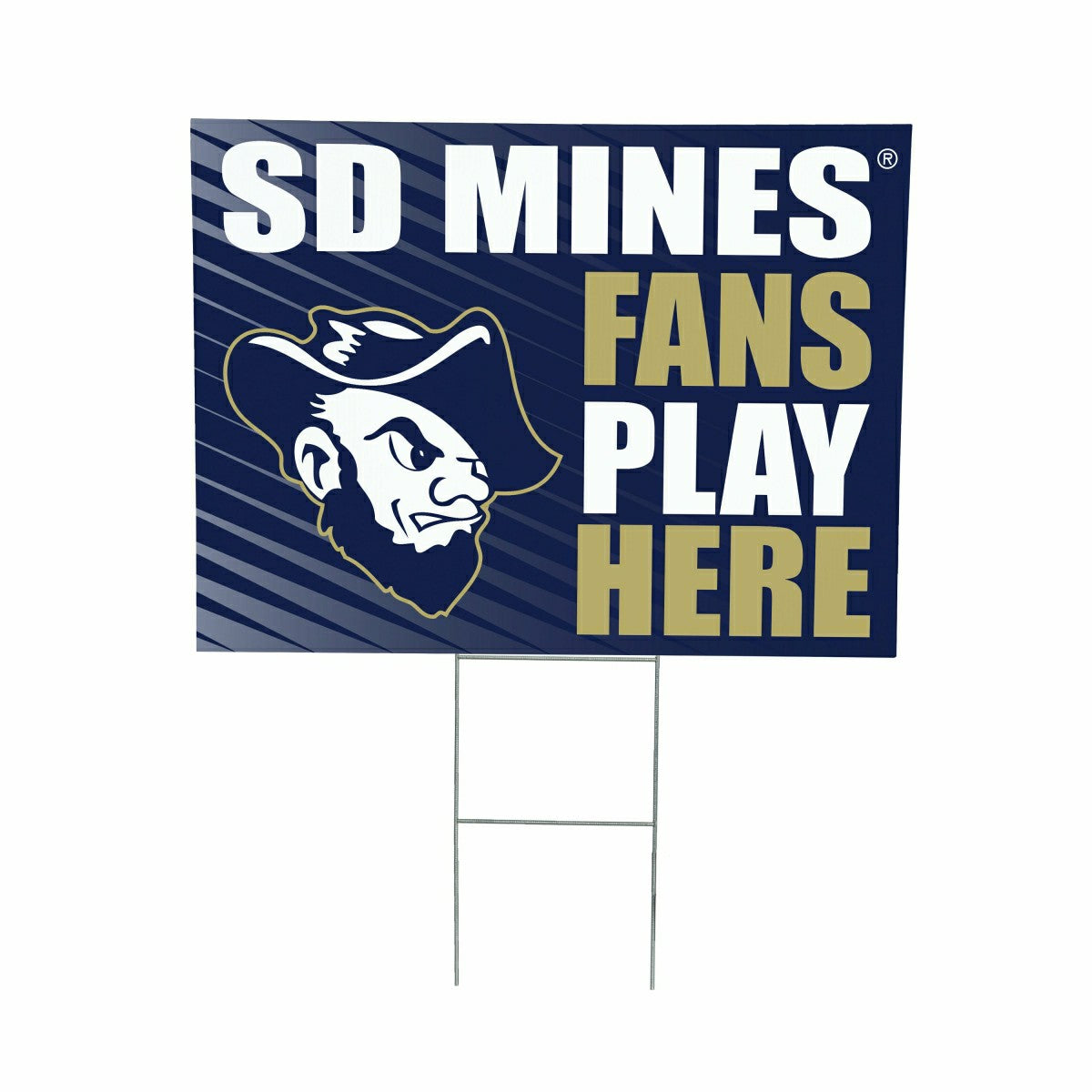 South Dakota School of Mines & Technology Coroplast Yard Sign "Fans Pl, Collegiate, Home