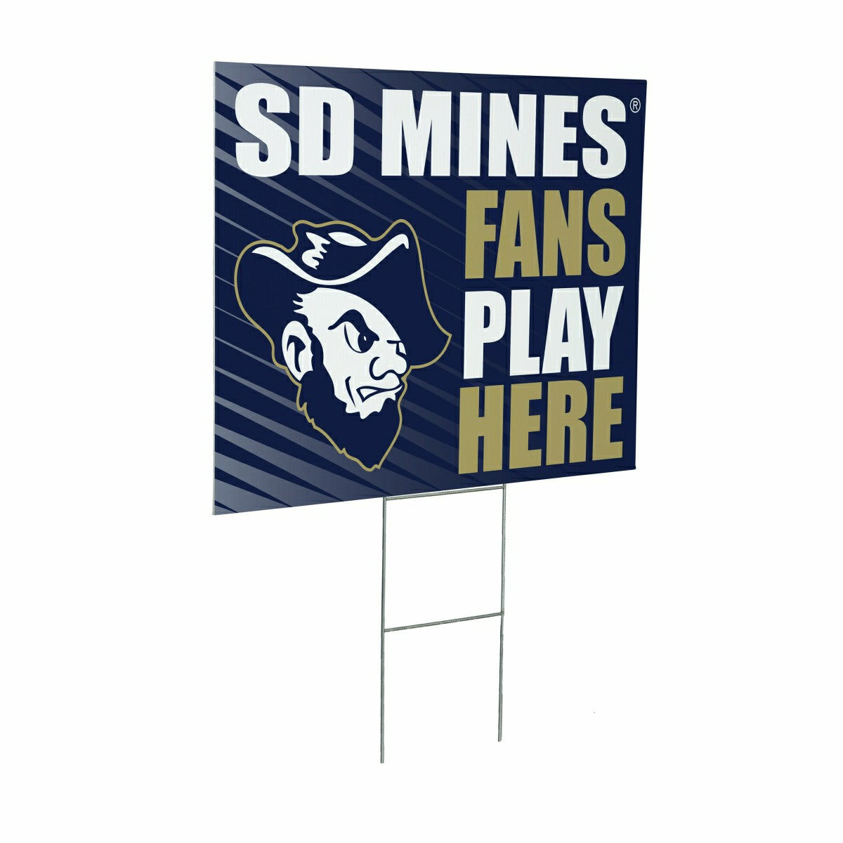 South Dakota School of Mines & Technology Coroplast Yard Sign "Fans Pl, Collegiate, Home