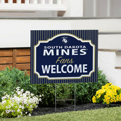 South Dakota School of Mines & Technology Coroplast Yard Sign, "Fans W, Collegiate, Home
