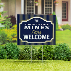 South Dakota School of Mines & Technology Coroplast Yard Sign, "Fans W, Collegiate, Home