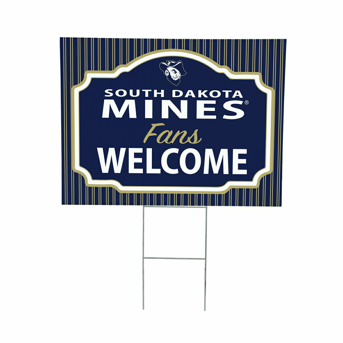 South Dakota School of Mines & Technology Coroplast Yard Sign, "Fans W, Collegiate, Home