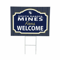 South Dakota School of Mines & Technology Coroplast Yard Sign, "Fans W, Collegiate, Home