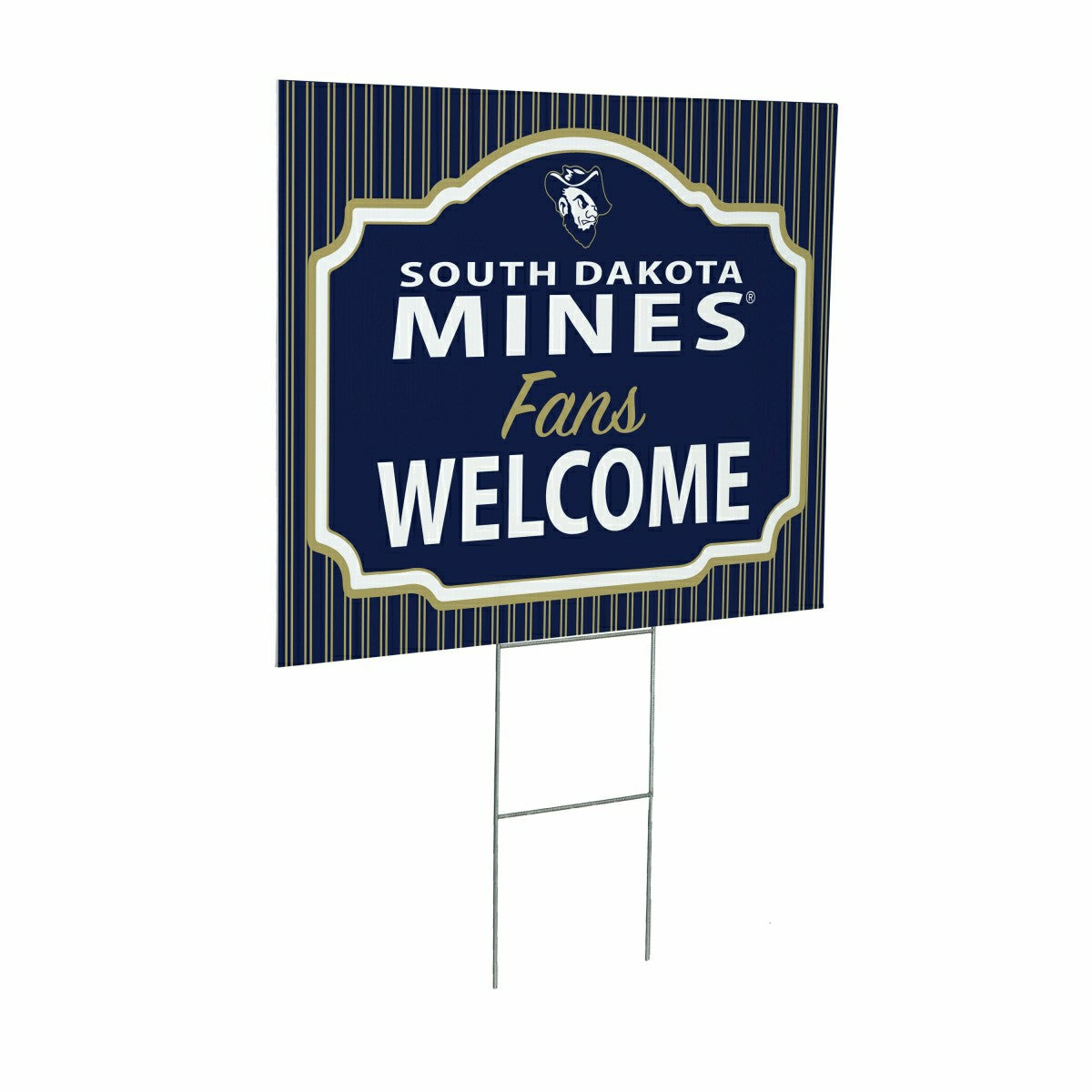 South Dakota School of Mines & Technology Coroplast Yard Sign, "Fans W, Collegiate, Home