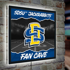 South Dakota State University 23"H x 23"L LED Wall Decor, Edgelite, Sq, Collegiate, Home