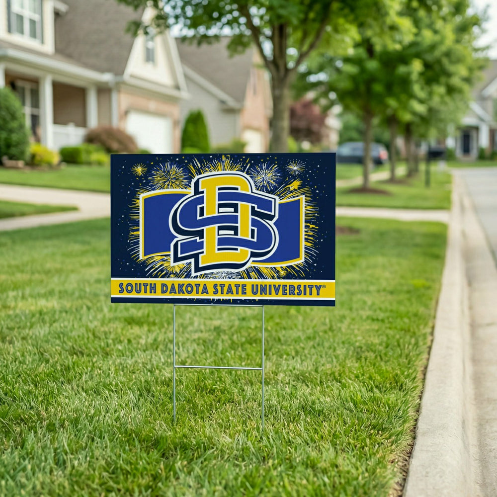 South Dakota State University Yard Sign, Patriotic, Collegiate, Home