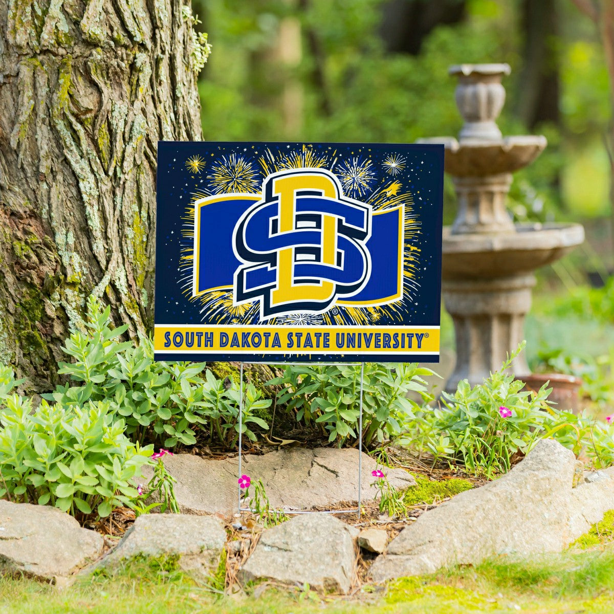 South Dakota State University Yard Sign, Patriotic, Collegiate, Home