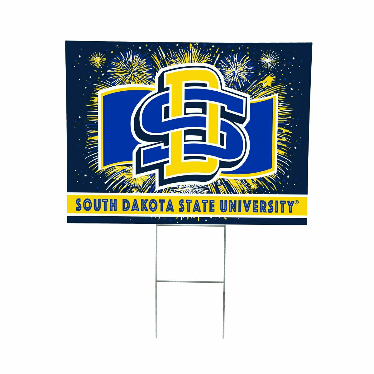 South Dakota State University Yard Sign, Patriotic, Collegiate, Home