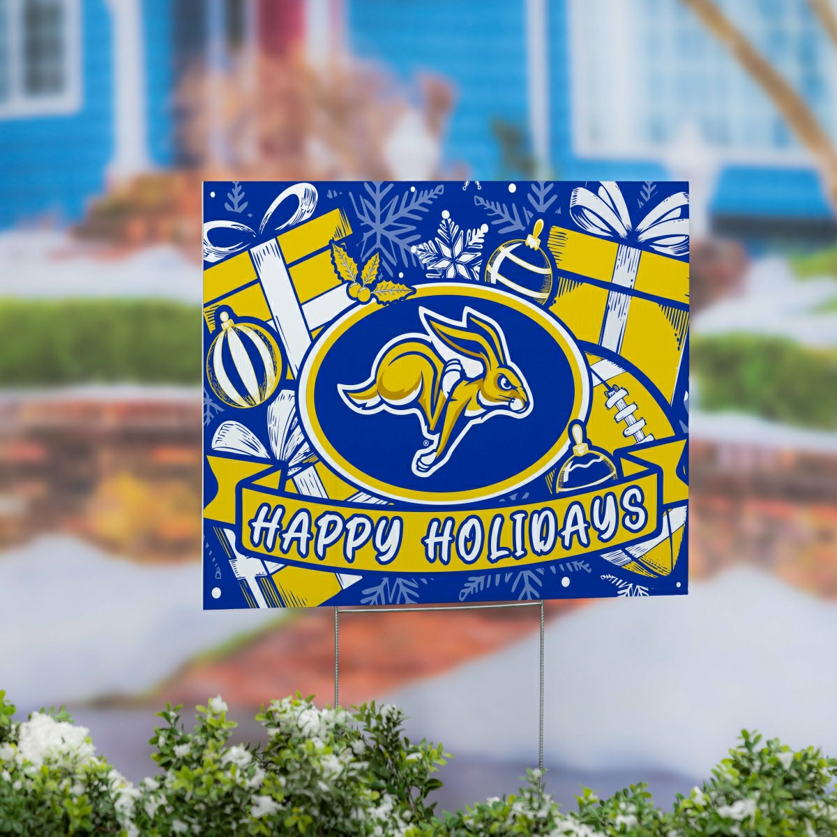 South Dakota State University Coroplast Yard Sign, Holiday, Collegiate, Home
